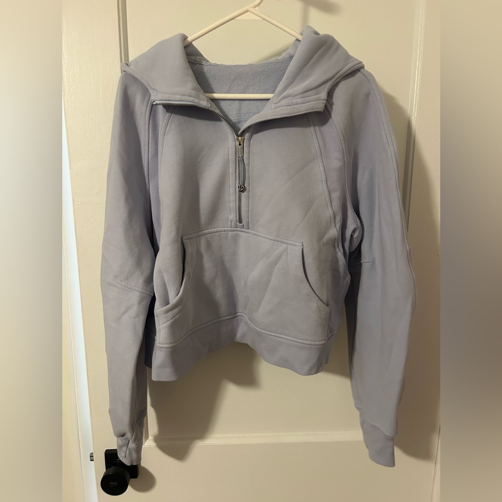 Lululemon Scuba Half Zip Hoodie Pastel Blue M/L